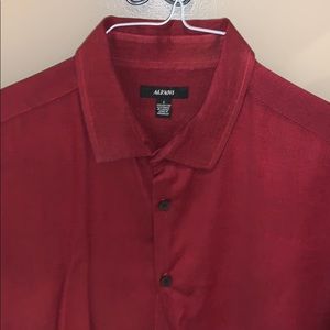 Mens Alfani Dress Shirt Red